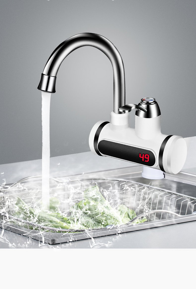 Kitchen Electric Water Tap Water Heater Temperature Display Cold Heating Faucet Hot Water Faucet Heater - Image 2