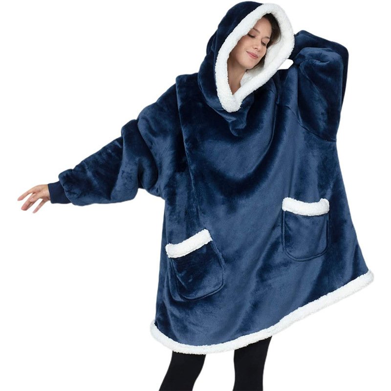 Winter TV Hoodie Blanket Winter Warm Home Clothes Women Men Oversized Pullover With Pockets - Image 9