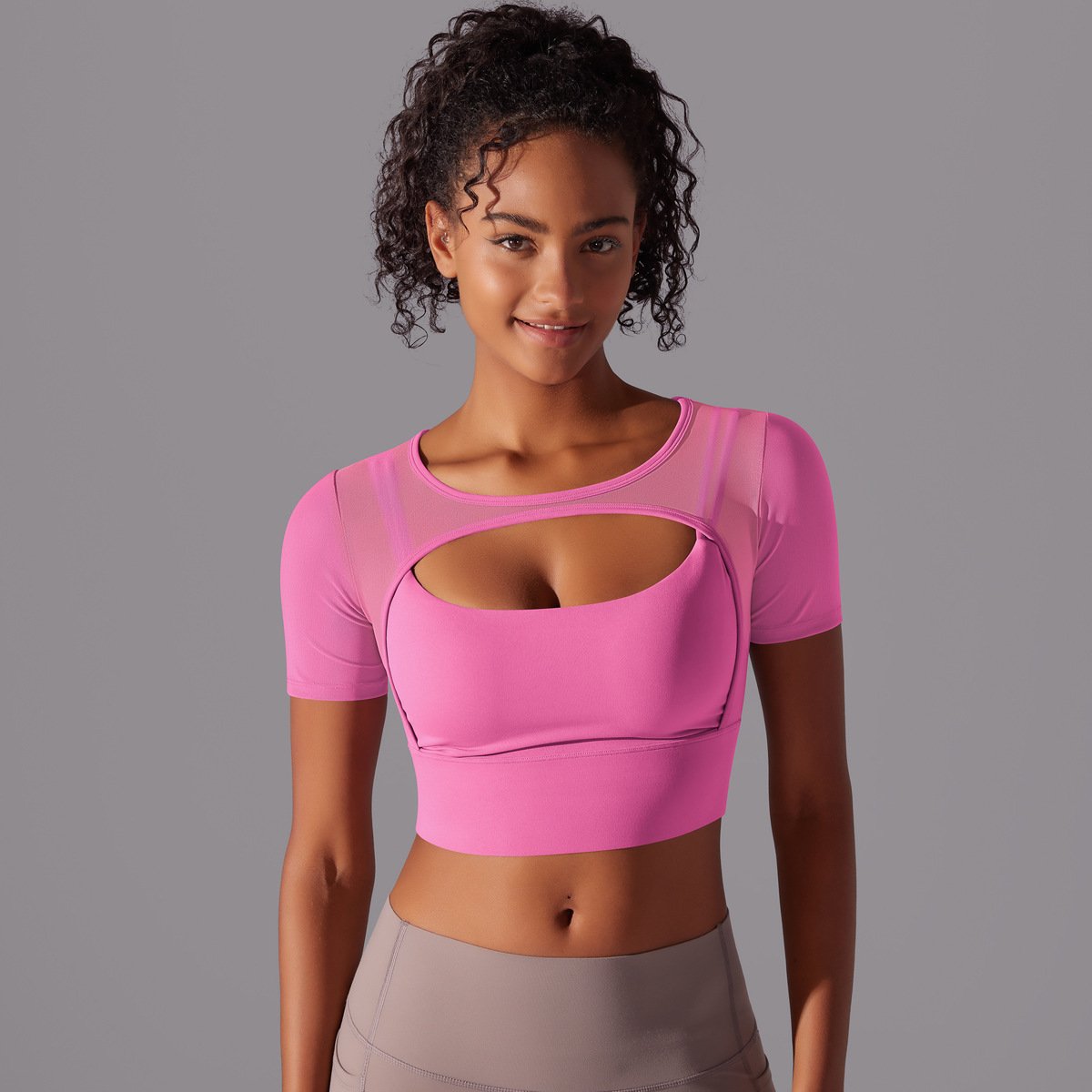 Fitness Double Layer Yoga Clothing Top Women - Image 4