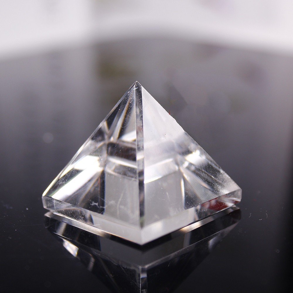 Natural Crystal Pyramid Ornaments Original Stone Polishing 3cm Colorful Gem Process - Image 7