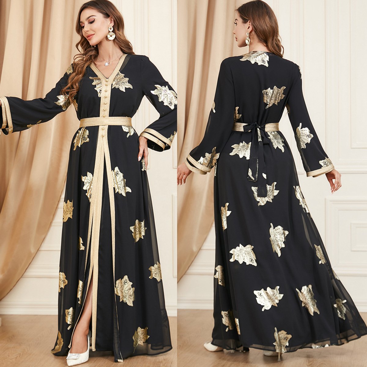 Middle Eastern Muslim Women's Two-piece Dress - Image 5