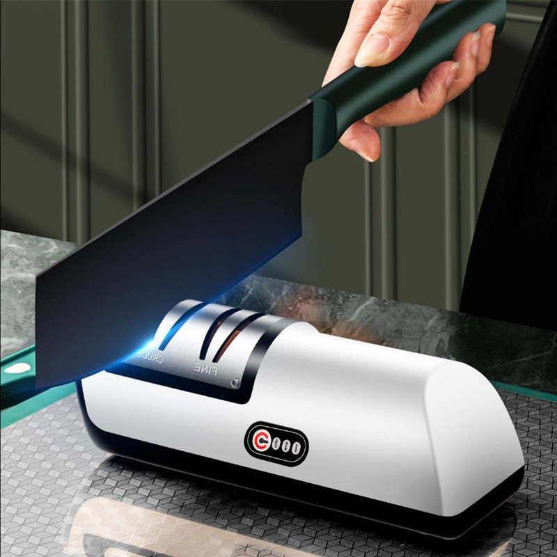 USB Rechargeable Electric Knife Sharpener Automatic Adjustable Kitchen Tool For Fast Sharpening Knives Scissors And Grinders Gadgets - Image 3