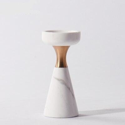 Creative Marble Hardware Candle Holder Decoration - Image 5