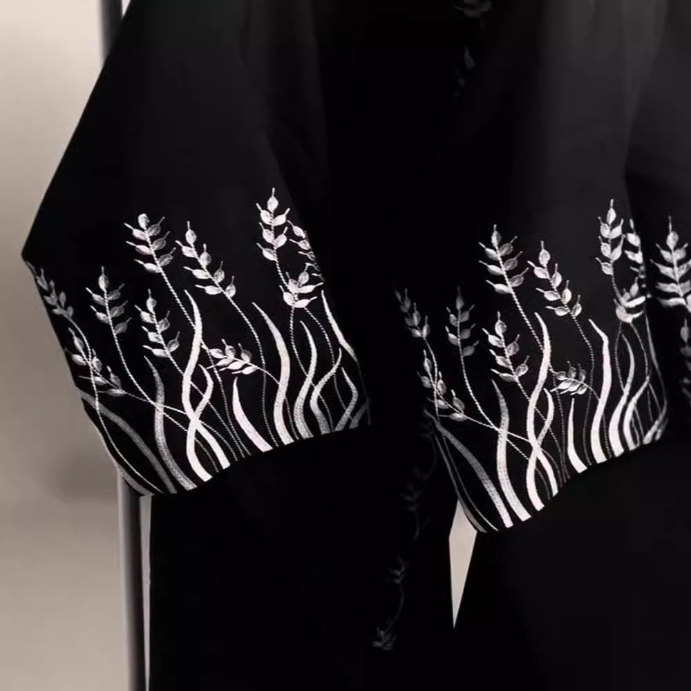 Arab Embroidery Embroidery Outerwear Abaya Robe - Image 4