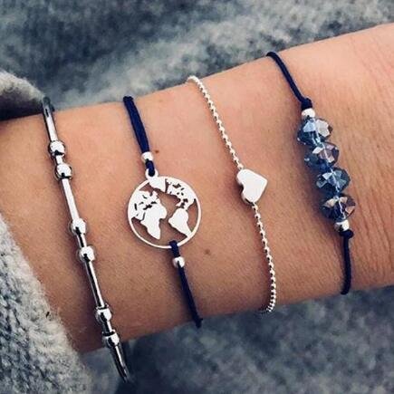Bead Chain Bracelet Set Anklet - Image 8