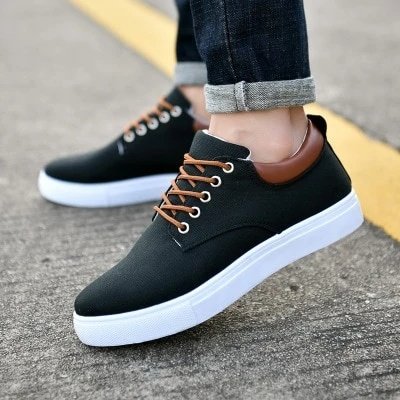 Breathable mens casual canvas sport shoes - Image 2