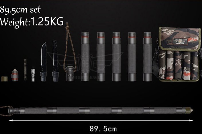 Outdoor Defense Tactical Stick Alpenstock Hiking Camping Equipment Multifunctional Walking Stick - Image 7