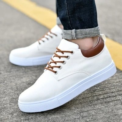 Breathable mens casual canvas sport shoes - Image 6