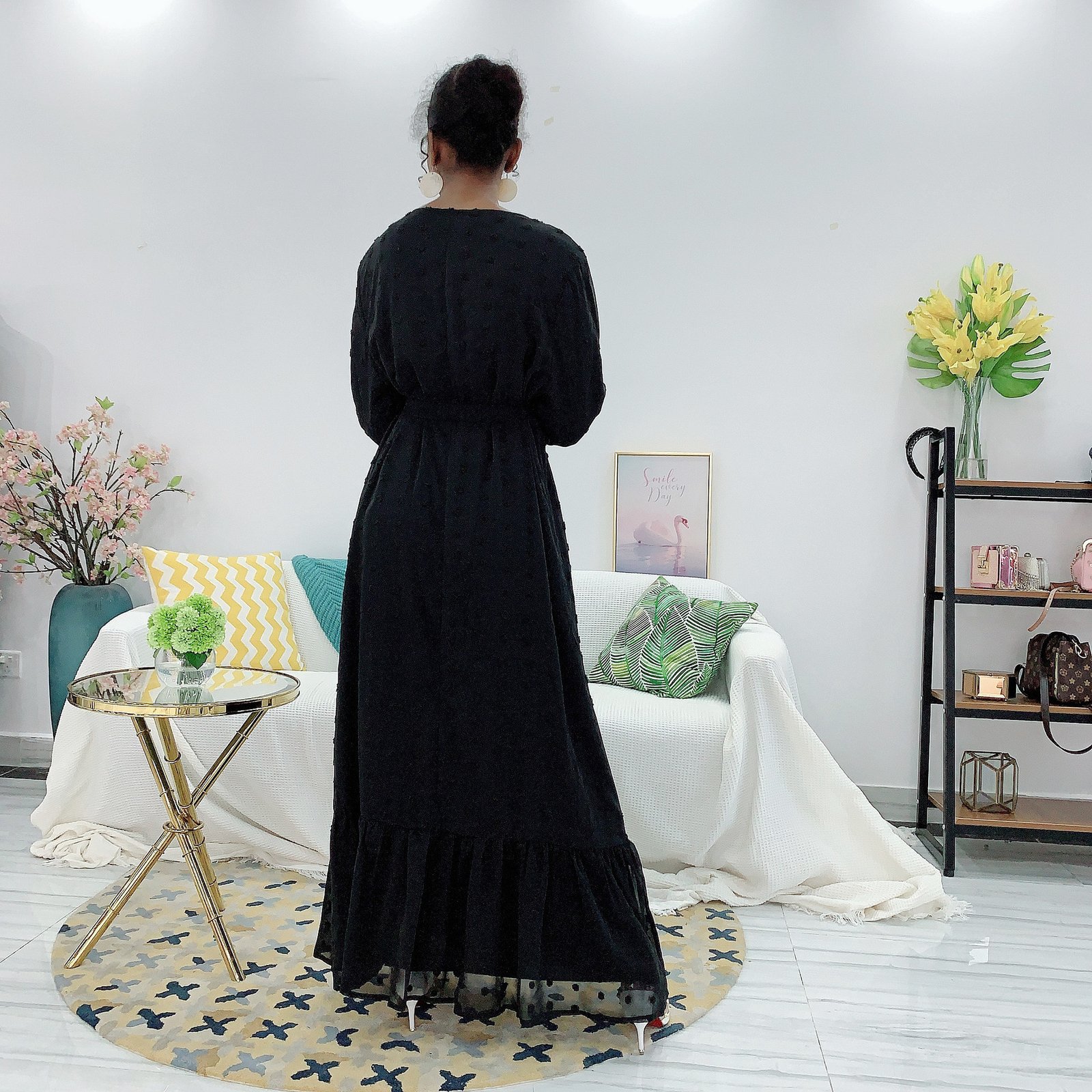 Small Hair Ball Muslim Plus Size Dress - Image 4