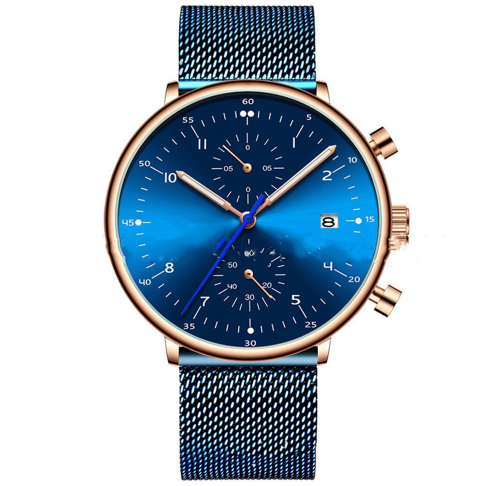 Mens Watch Top Brand Men Stainless Steel WristWatch - Image 6
