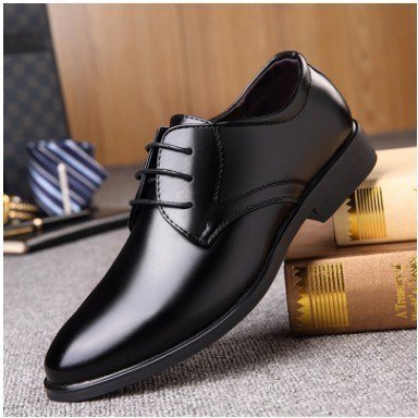 Black Shoes With Pointed Toe For Men - Image 2