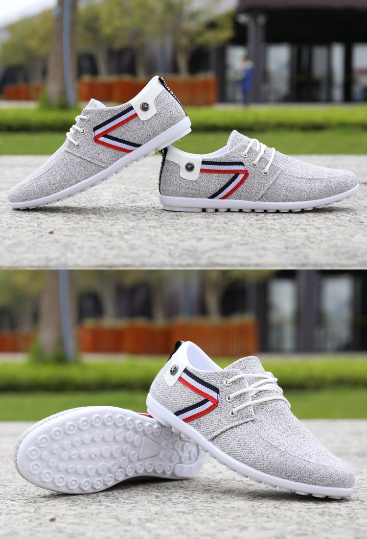 Men'S Soft-Soled Canvas Shoes, Sports And Leisure Old Beijing Cloth Shoes, Peas Shoes - Image 6