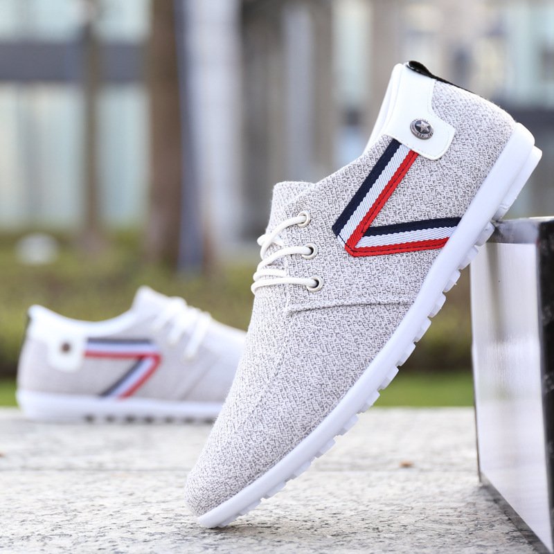 Men'S Soft-Soled Canvas Shoes, Sports And Leisure Old Beijing Cloth Shoes, Peas Shoes - Image 2