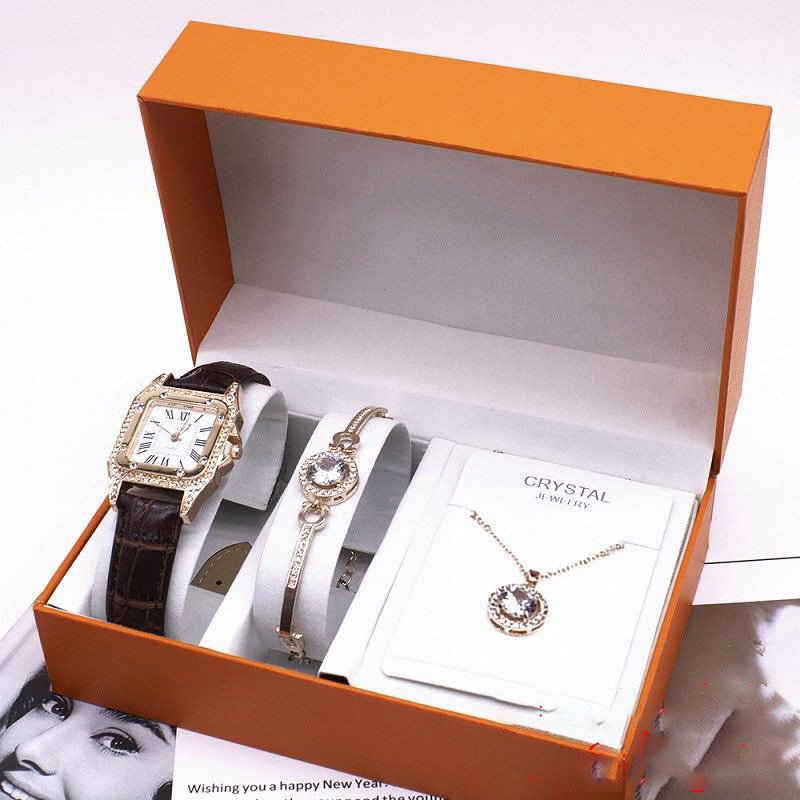 Wrist Watch Set Foreign Trade Watches Women New Necklace Bracelets Wristwatches Women - Image 4
