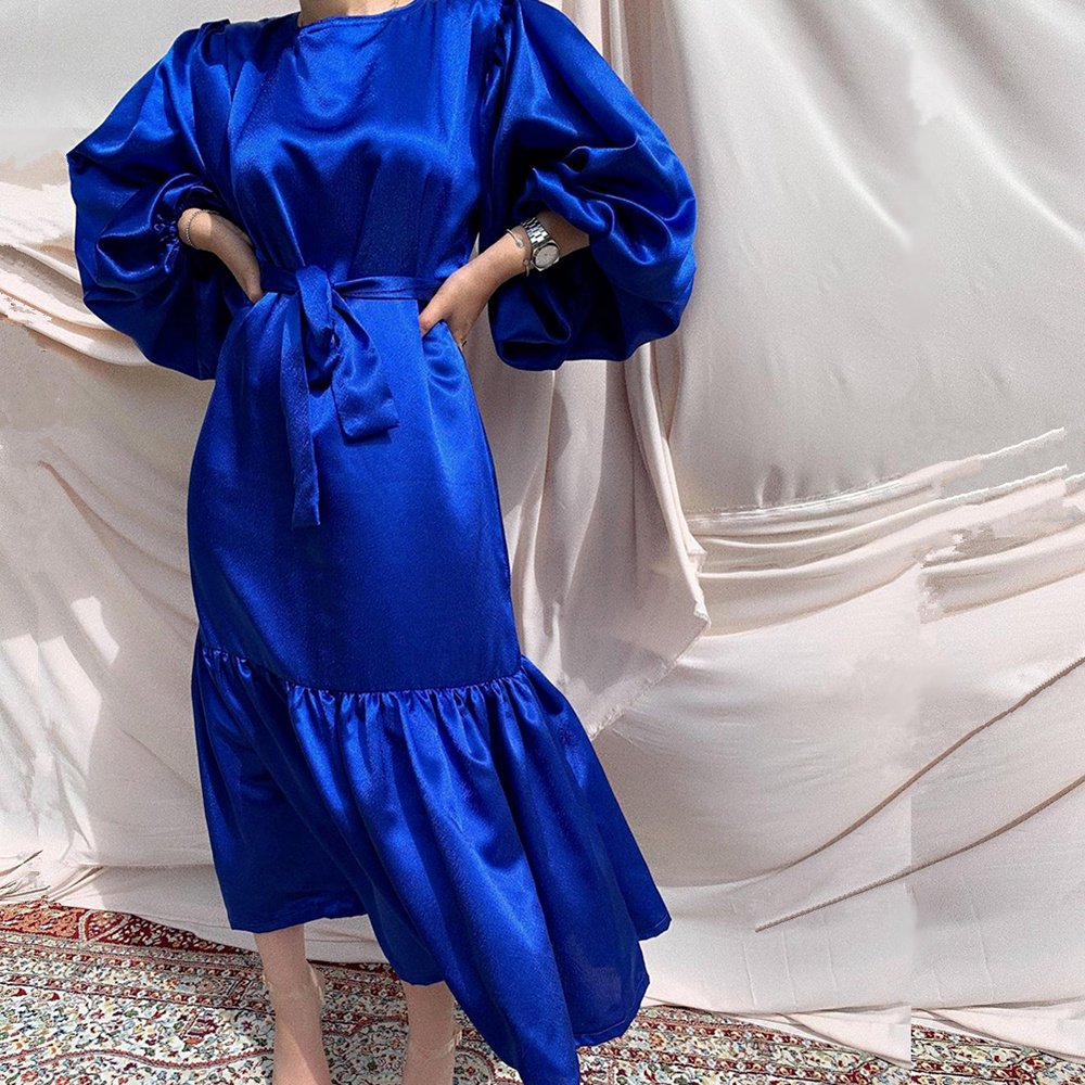 Ramadan Eid Mubarak Kaftan Dubai Abaya Turkey Islam Muslim Fashion Women Hijab Dress Caftan Marocain Dresses Vestidos Robe Femme - Image 3