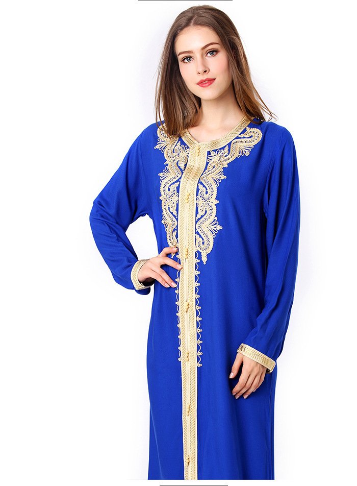 Muslim Embroidered Lace Dress Dress - Image 2