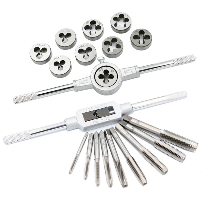Tap And Die Set Hand Tap Hardware Tool Wrench Wrench Metric Tap Set - Image 5