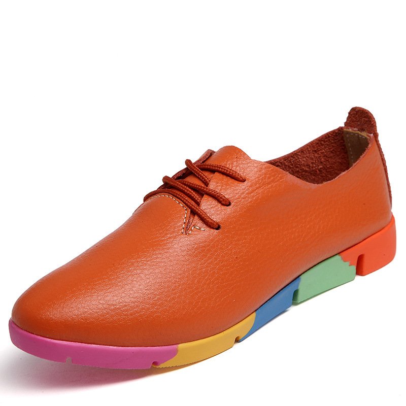 Pointed Shoes Women Leather White Shoes Women Nurse Shoes Casual Shoes Wholesale Specials - Image 4
