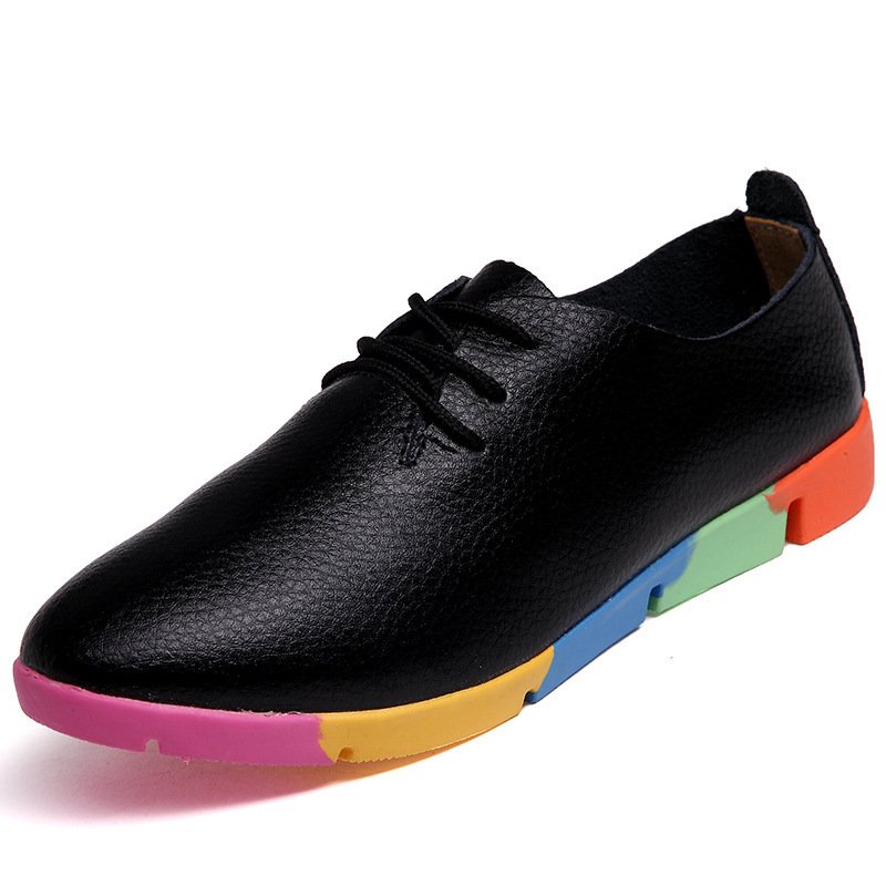 Pointed Shoes Women Leather White Shoes Women Nurse Shoes Casual Shoes Wholesale Specials - Image 3