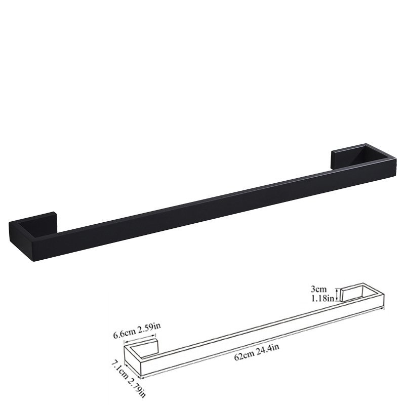 Bathroom Hardware Shelf Towel Rack - Image 3