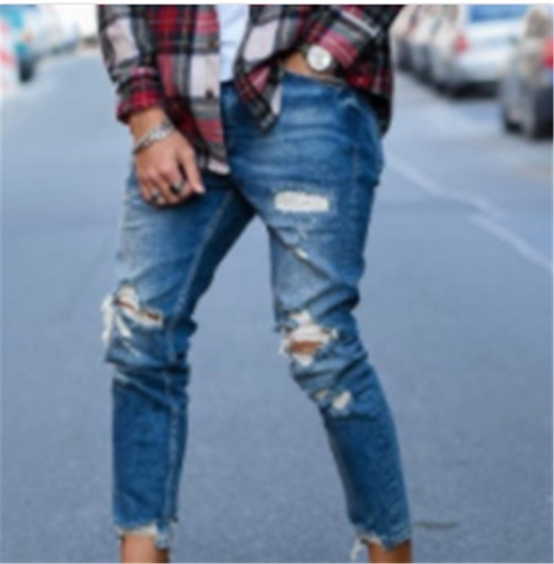 Hole men''s jeans - Image 2