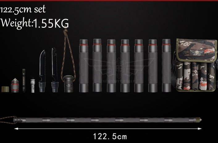 Outdoor Defense Tactical Stick Alpenstock Hiking Camping Equipment Multifunctional Walking Stick - Image 9