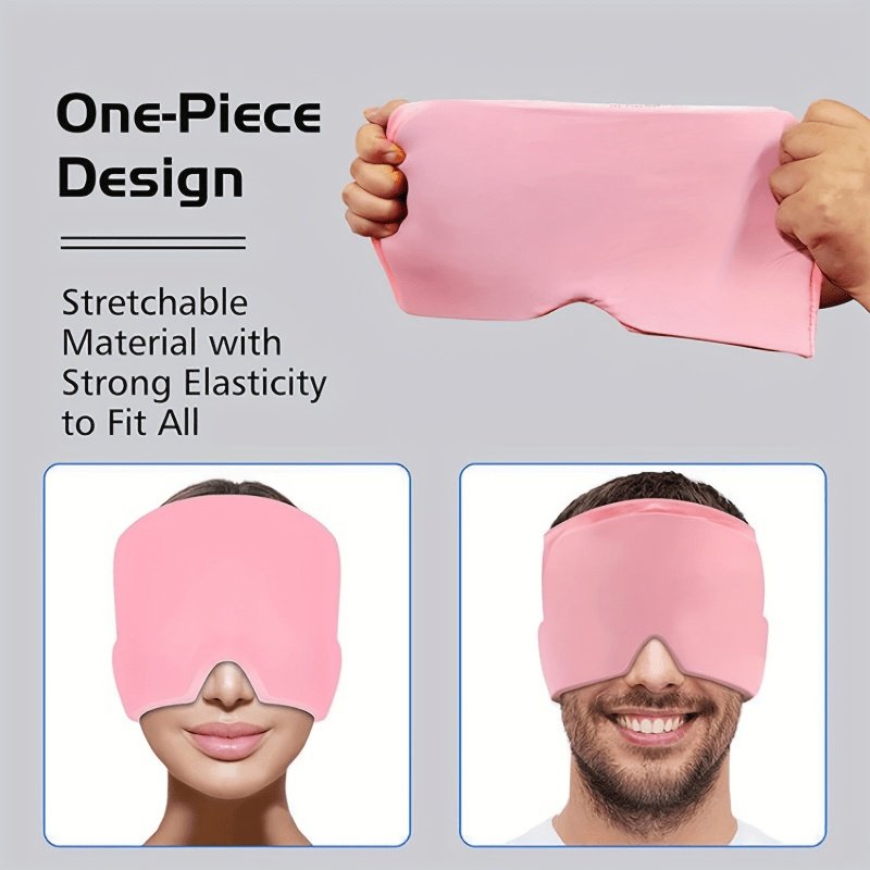 Ice Compress Headache Eye Mask Hat Relief For Migraines, Stress, And Tension Massage Tool - Image 7