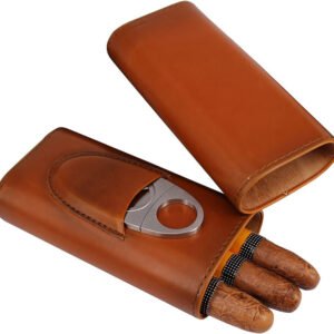 Two-end Hardware With Cigar Cutter, Cigar Holster, Portable Humidor