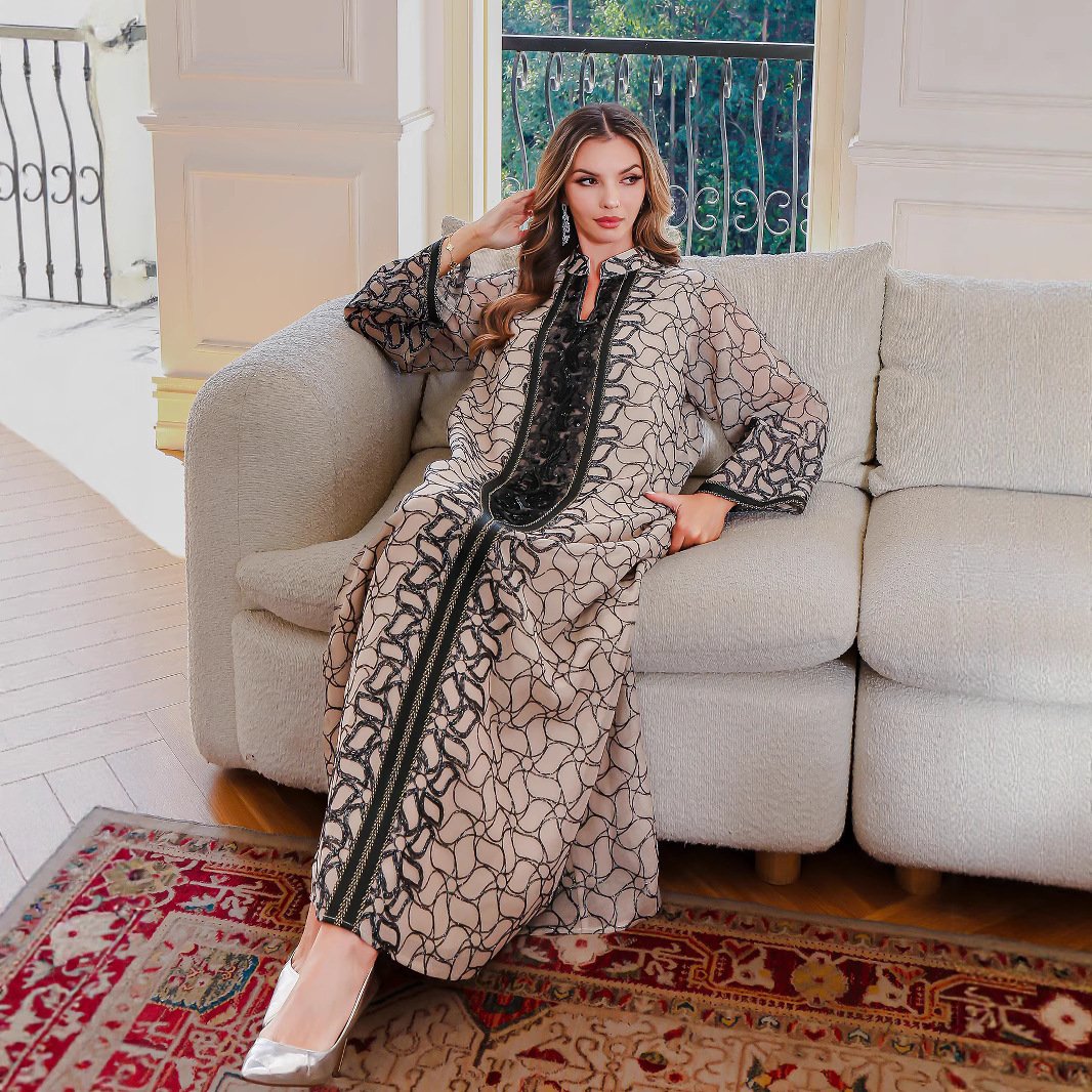 New Muslim Robe Female Dress Middle East Clothing - Image 3