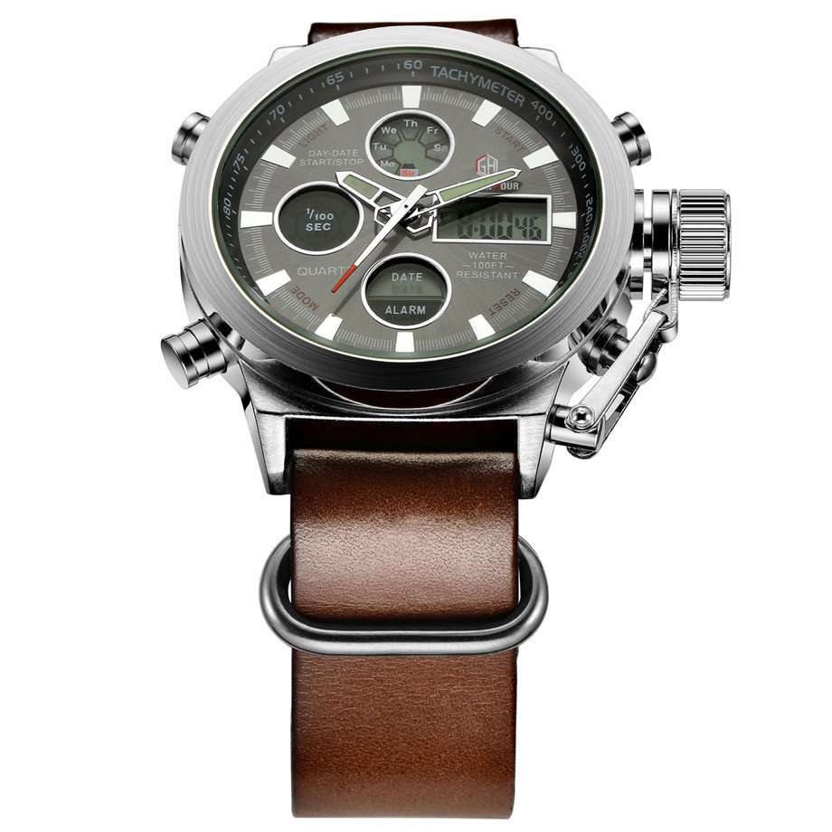 Relogio Masculino Luxury Brand Men Watches Men's Quartz Hour Analog Digital LED Sports Watch Men Army Military Wrist Watch - Image 5