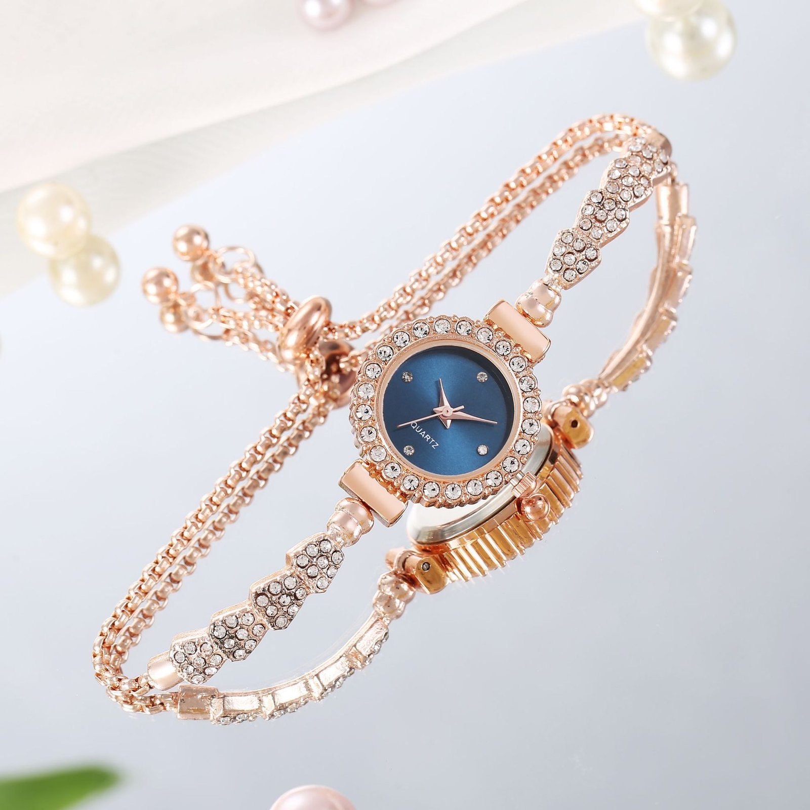 Fashion Luxury Women's Watch Gold Fine Strap Ladies Watch For Bracelet Female Wrist Watch Women Clock Relojes Fashion Jewelry - Image 2