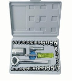 40 pieces of manual hardware tool set machine repair sleeve wrench steam protection tool combination package - Image 2
