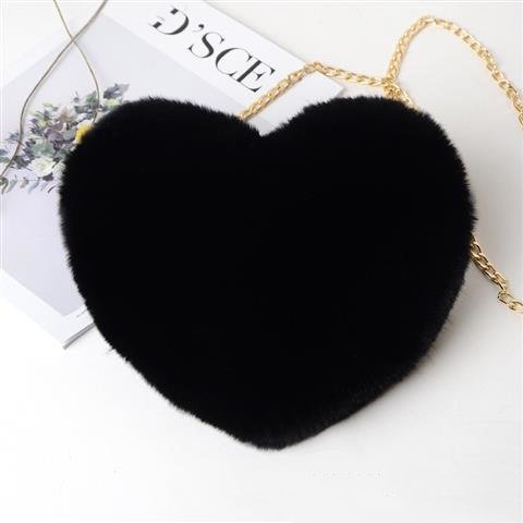 Love Bags For Women Plush Chain Shoulder Bags Valentine's Day Party Bag - Image 5
