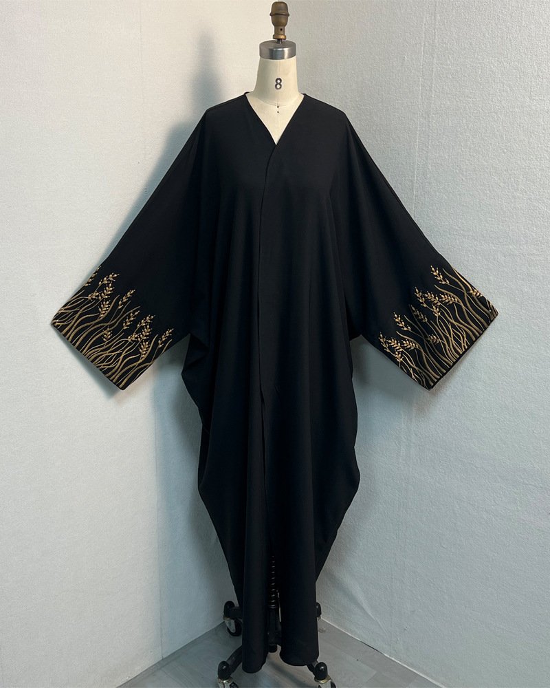 Arab Embroidery Embroidery Outerwear Abaya Robe - Image 6