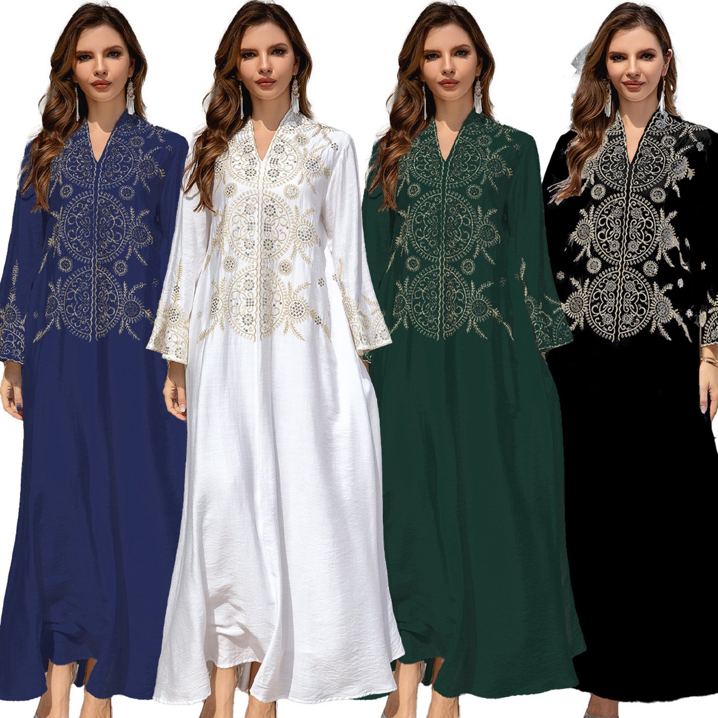 Muslim Women's Wear Robe Middle East Dubai Dress - Image 2