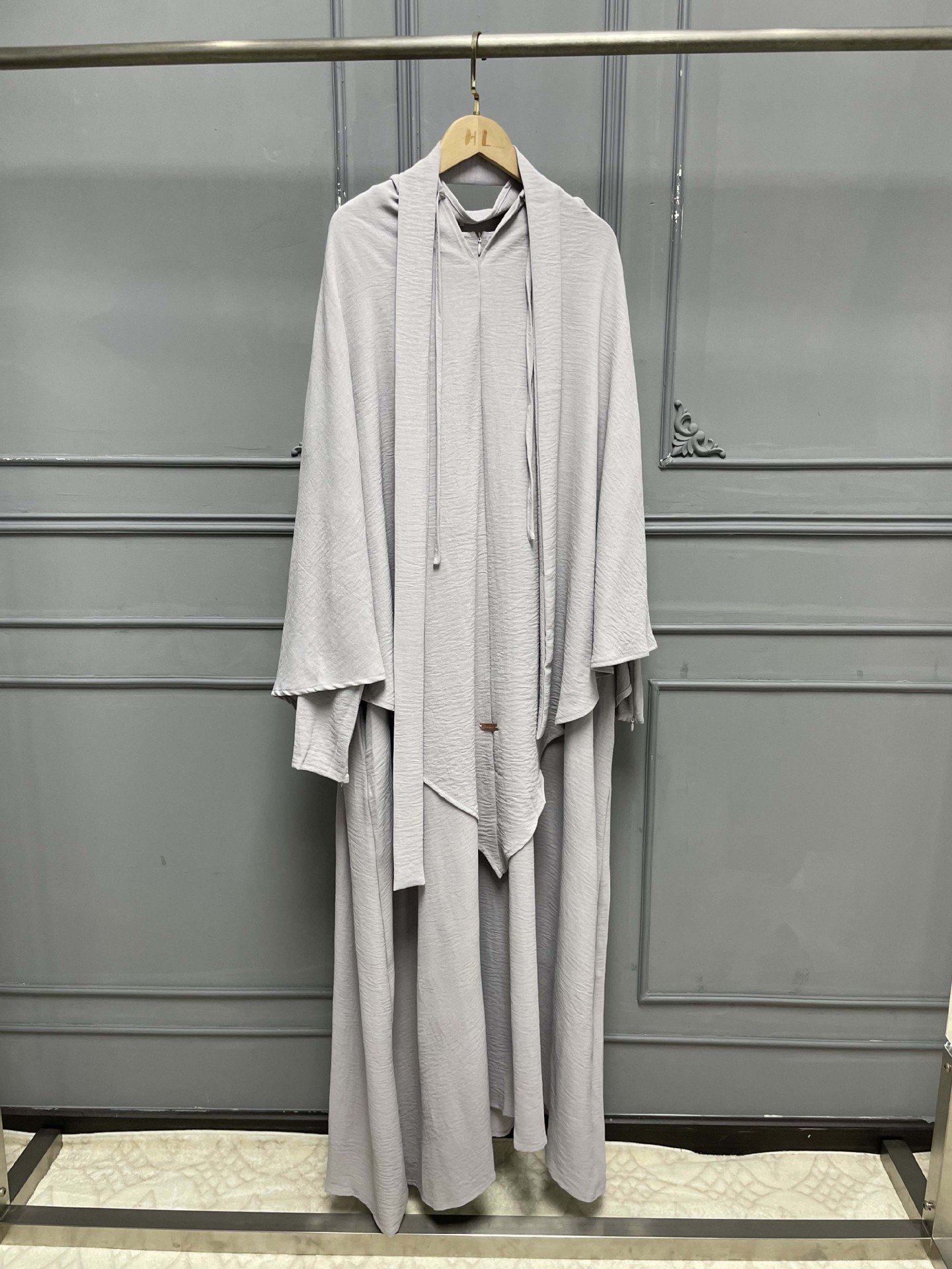 Two-piece Headscarf Suit Muslim Long Dress - Image 8