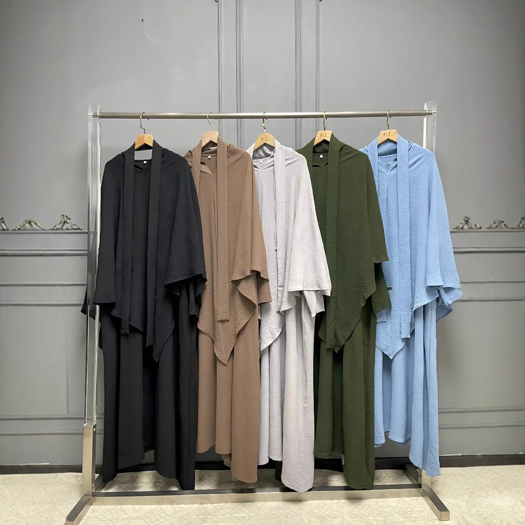 Two-piece Headscarf Suit Muslim Long Dress - Image 4