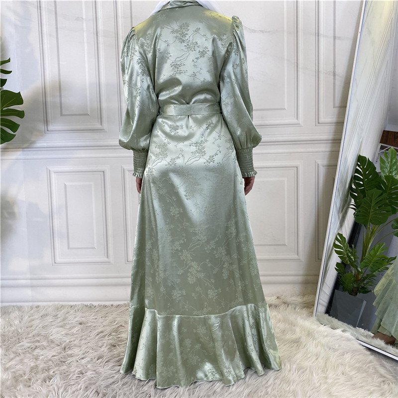 New Fashion Women's Clothing Patchwork Muslim Dress - Image 9