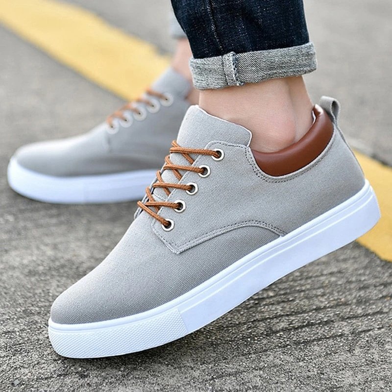 Breathable mens casual canvas sport shoes - Image 4