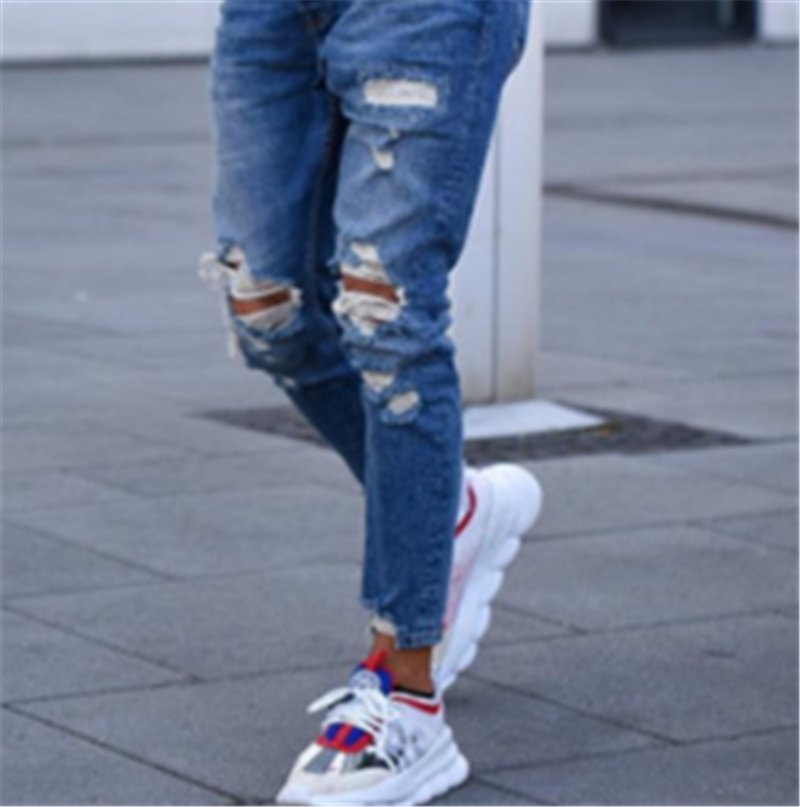 Hole men''s jeans - Image 4