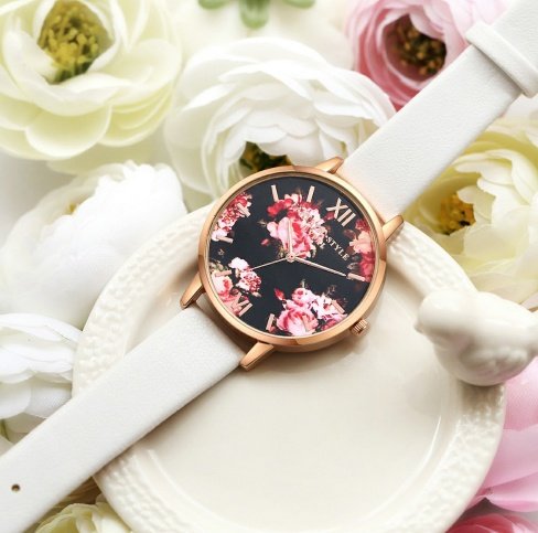 High Quality Fashion Leather Strap Rose Gold Women Watch Casual Love Heart Quartz Wrist Watch Women Dress Ladies Luxury Watches - Image 2