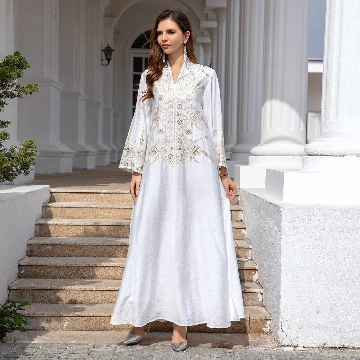 Muslim Women's Wear Robe Middle East Dubai Dress - Image 3