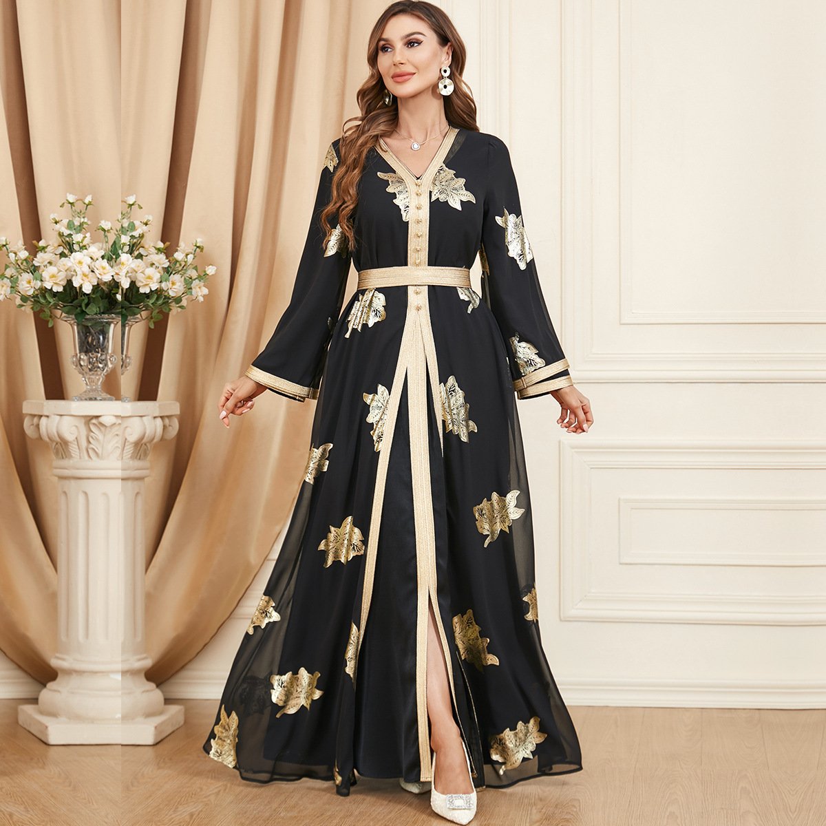 Middle Eastern Muslim Women's Two-piece Dress - Image 3