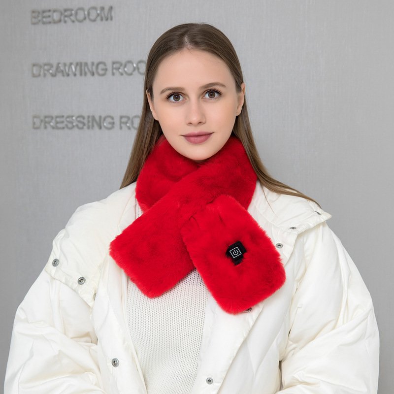 Heating Scarf USB Electric Heated Neck Wrap Heating Pad Pain Relief Three-gear Temperature Control Neck Warmer For Women Men - Image 2