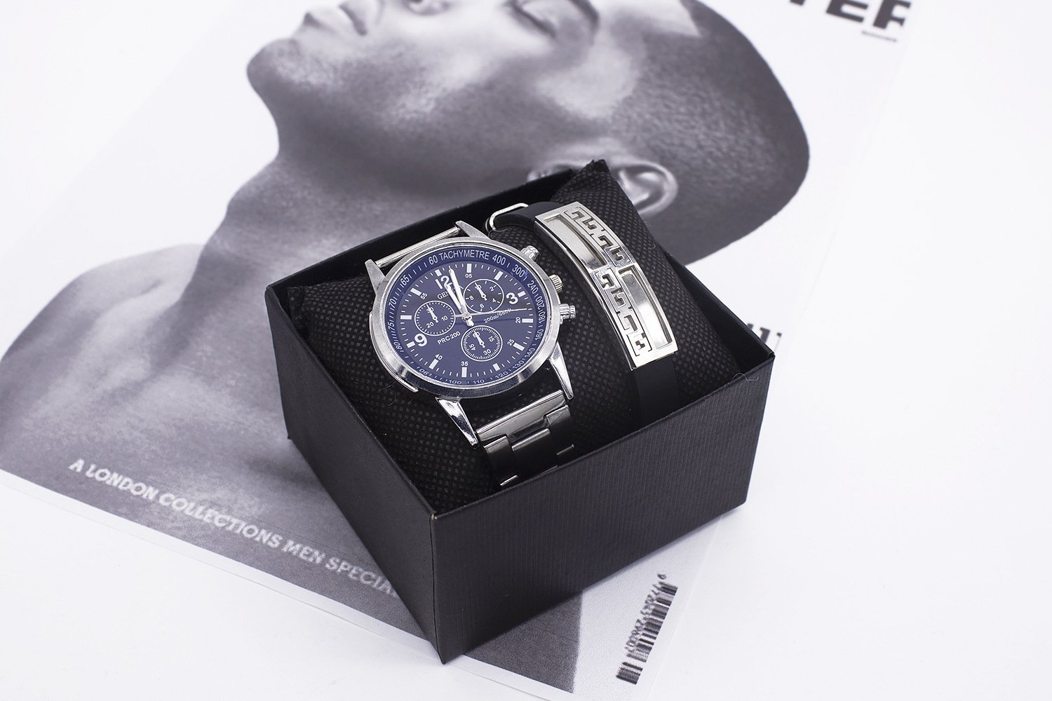 Wrist Watch Men New Style Wrist Watch Men's Drop Shipping Business Watch Set Foreign Trade Quartz Watch - Image 2