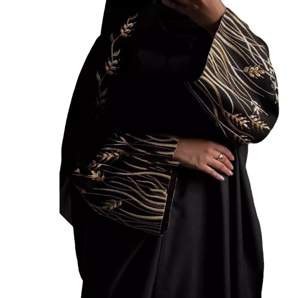 Arab Embroidery Embroidery Outerwear Abaya Robe - Image 5