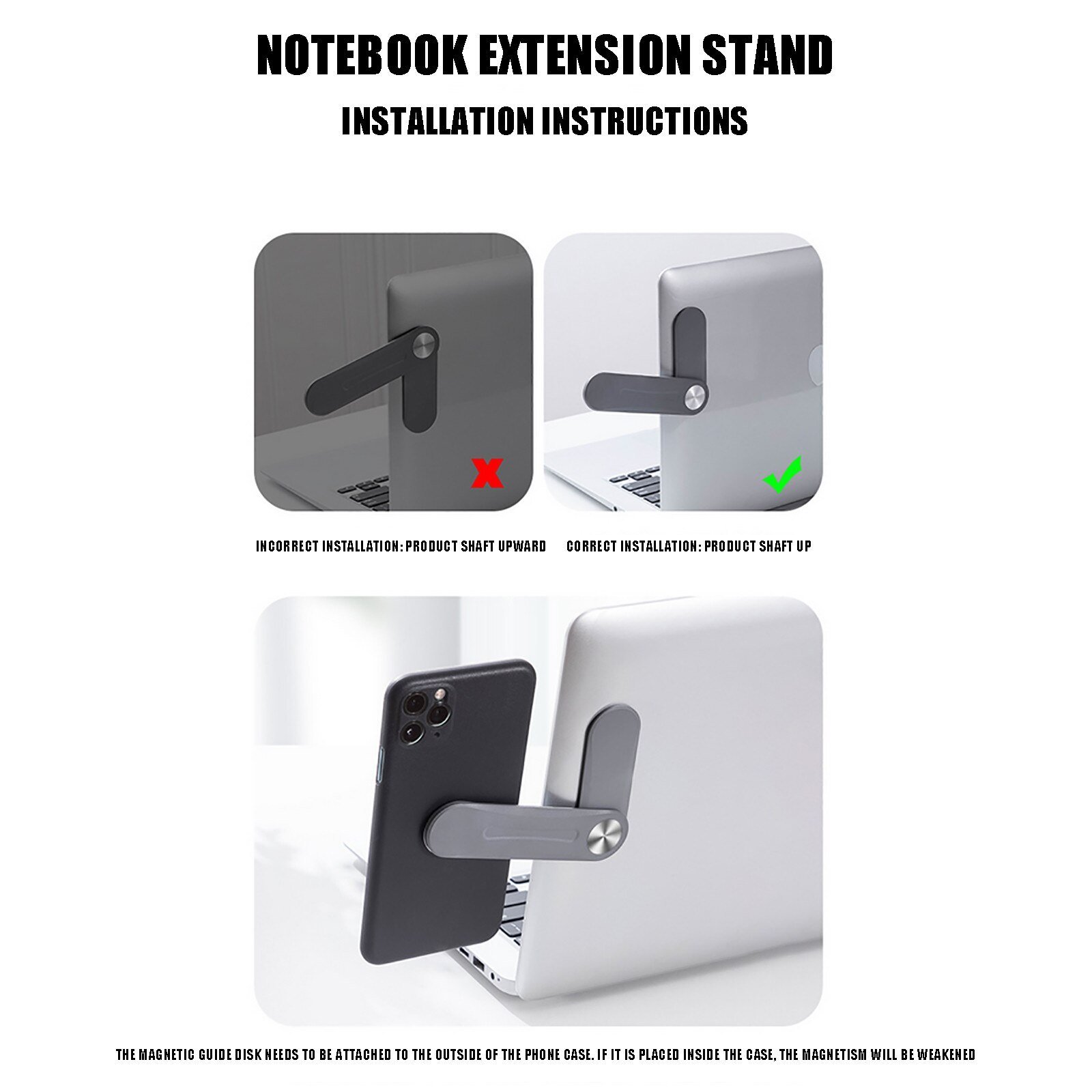 Plastic Portable Shrinkage Bracket Mobile Phone Expansion Bracket Laptop Side Expansion Bracket - Image 5
