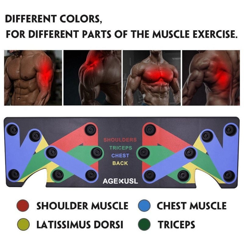 Push Up Rack Edge 9 in 1 Body Building Exercise Fitness Tools Women Men Push-Up Display Shelves and Raisers For GYM Training Body drop shipping - Image 6