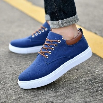 Breathable mens casual canvas sport shoes - Image 3