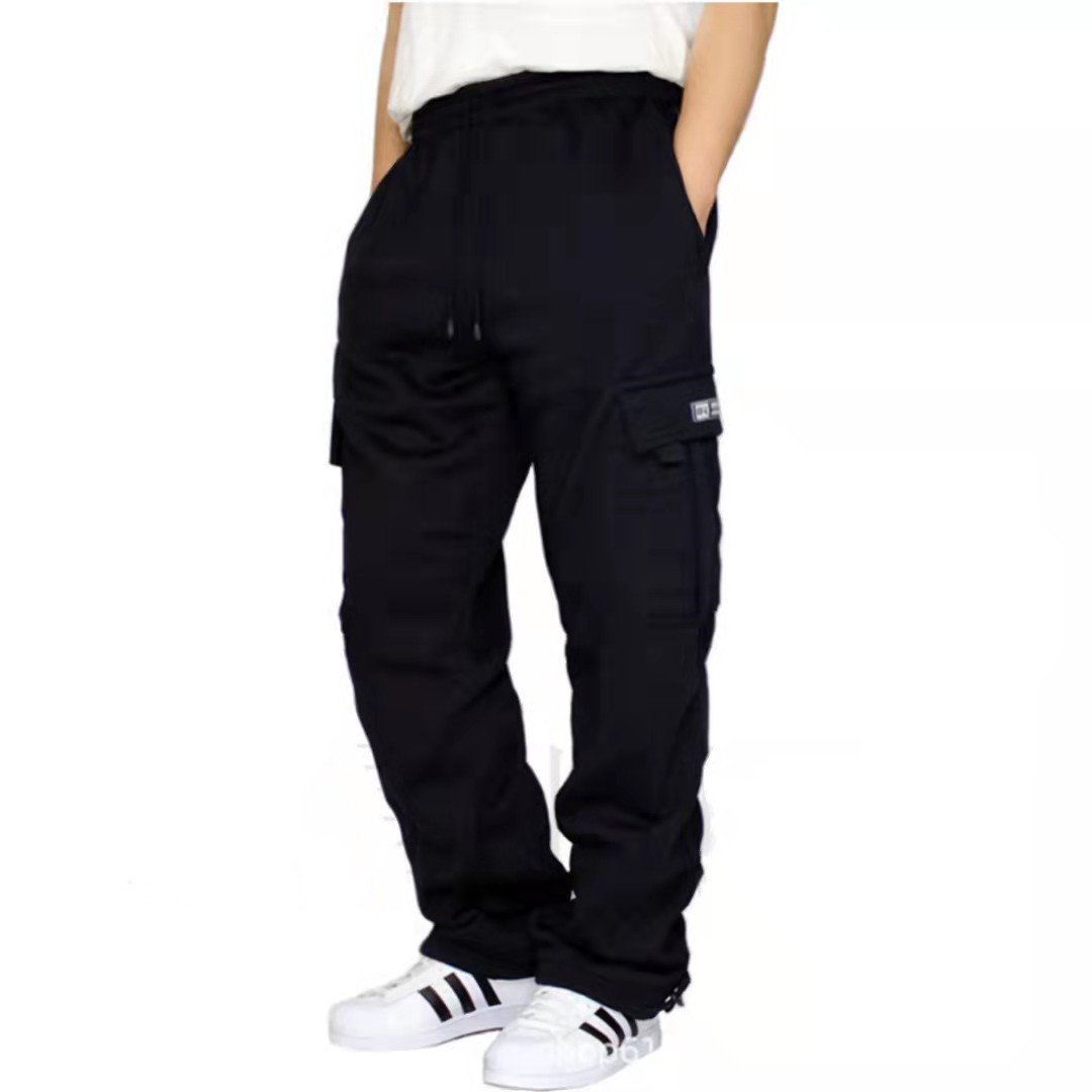 Men Pants Sweatpants Stretch Elastic Waist Jogger Sports Pants Drawstring Trousers Fashion Mens Clothing - Image 8